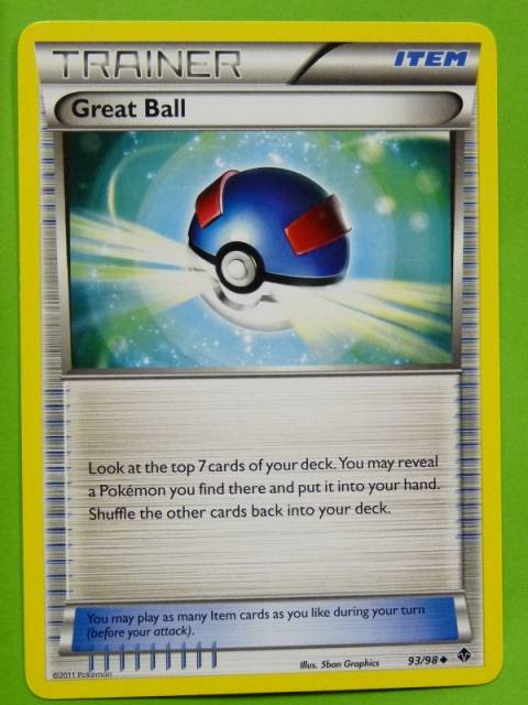 POKEMON B&W Emerging Powers - GREAT BALL 93/98