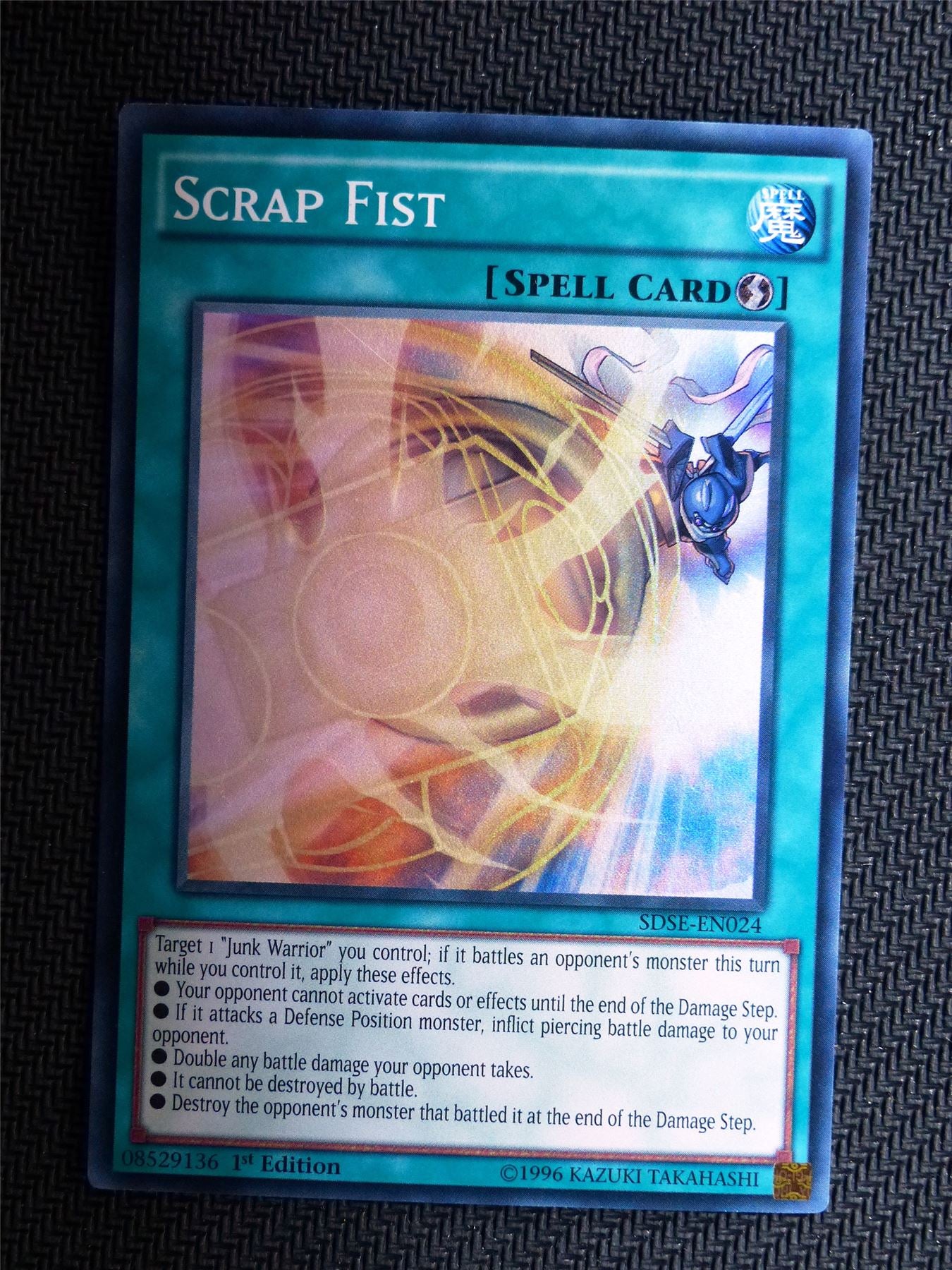 Scrap Fist - SDSE - Super Rare - Yugioh Card # 1F35