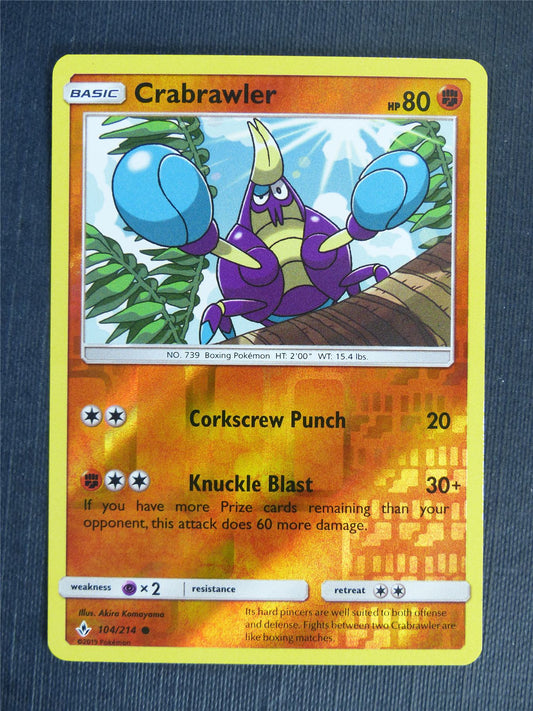 Crabrawler 104/214 Reverse Holo - Pokemon Cards #2JS