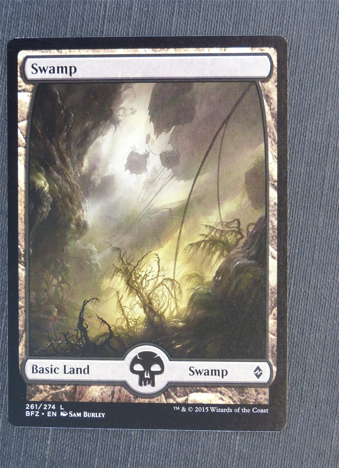 Swamp Full Art 261/274 - Mtg Magic Cards #5EP