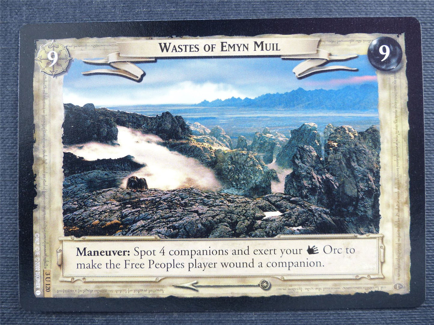 Wastes of Emyn Muil 3 U 120 - LotR Cards #2X6