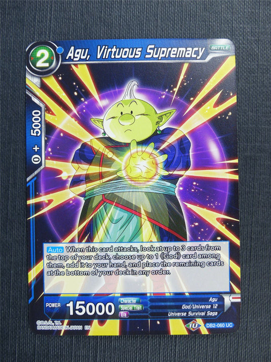 Agu Virtuous Supremacy - DB2 Dragon Ball Super Card