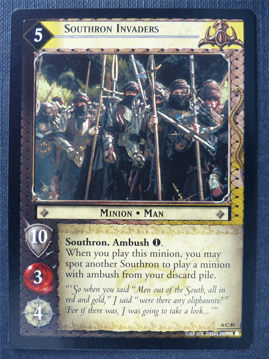 Southron Invaders 6 C 81 - LotR Card #3EN