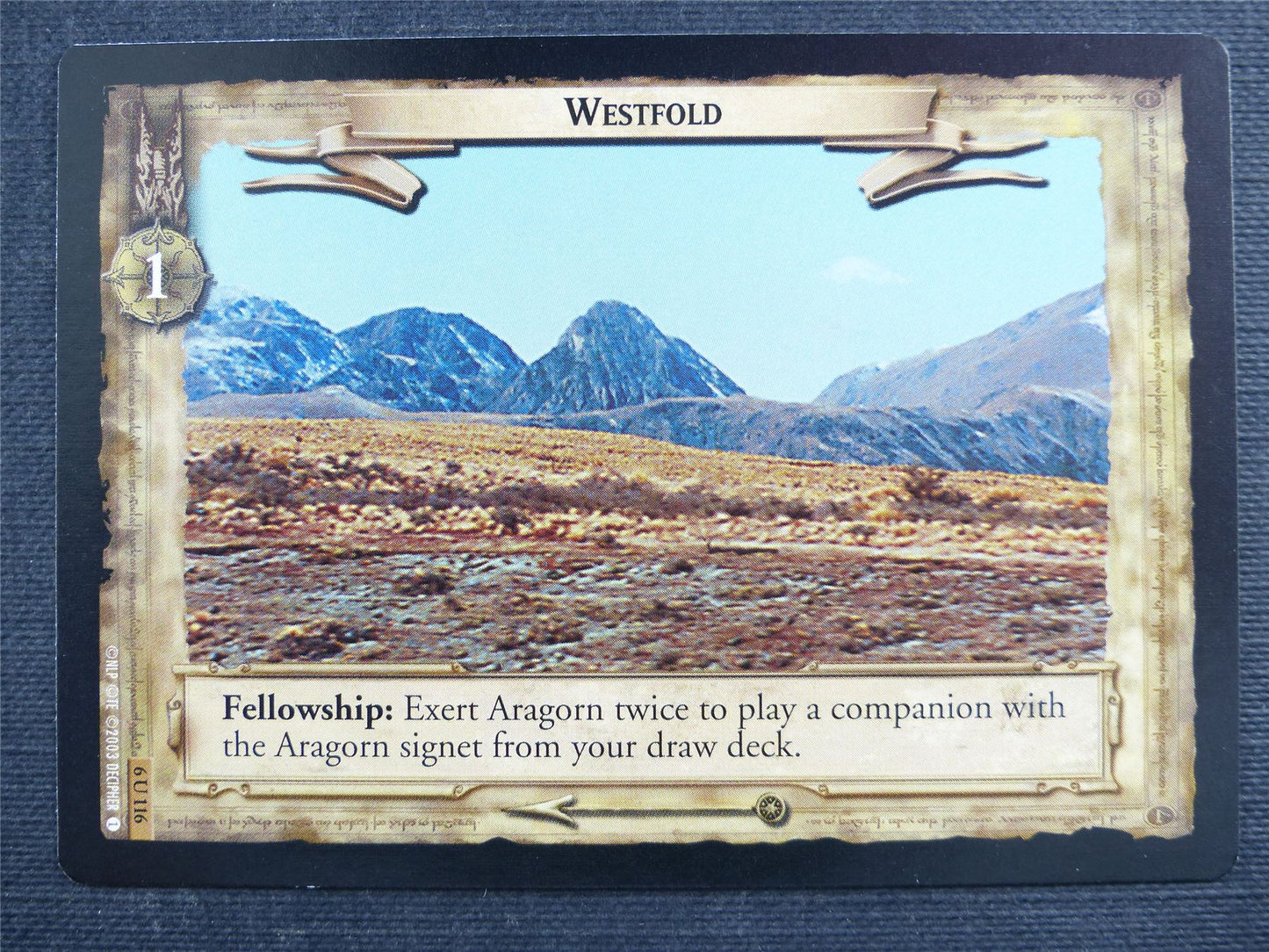 Westfold 6 U 116 - LotR Cards #2XV