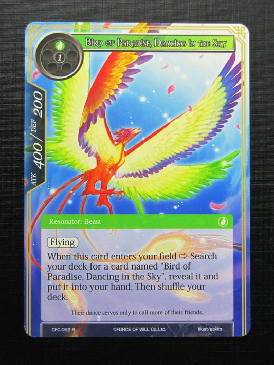 Force of Will Cards: BIRD OF PARADISE, DANCING IN THE SKY # 18F100