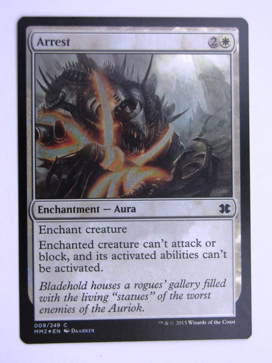 MTG MODERN MASTERS TWO FOIL: ARREST # 27J6