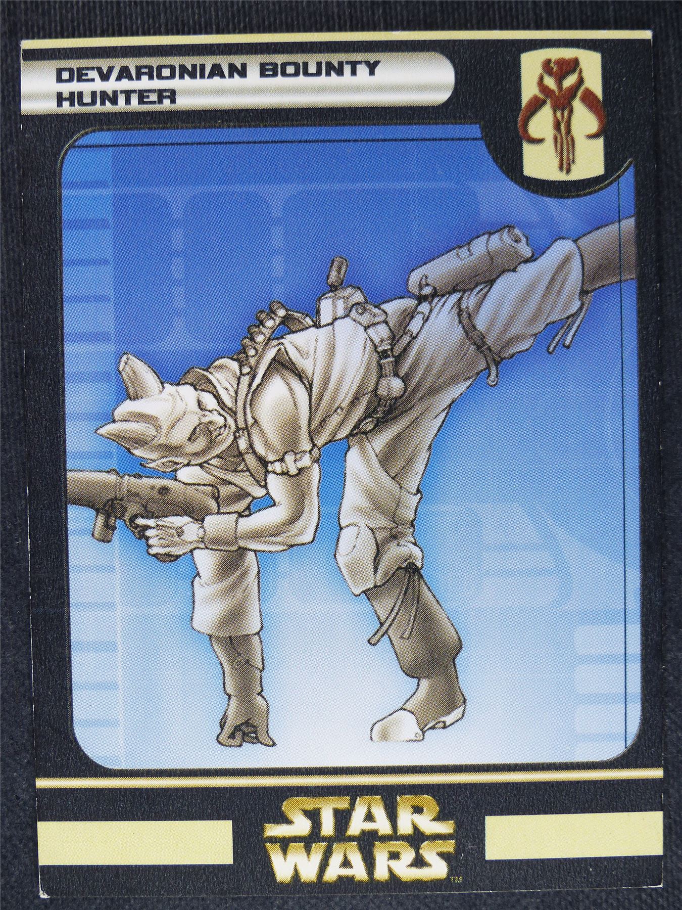 Devardian Bounty Hunter - Star Wars Miniatures Spare Cards #5S