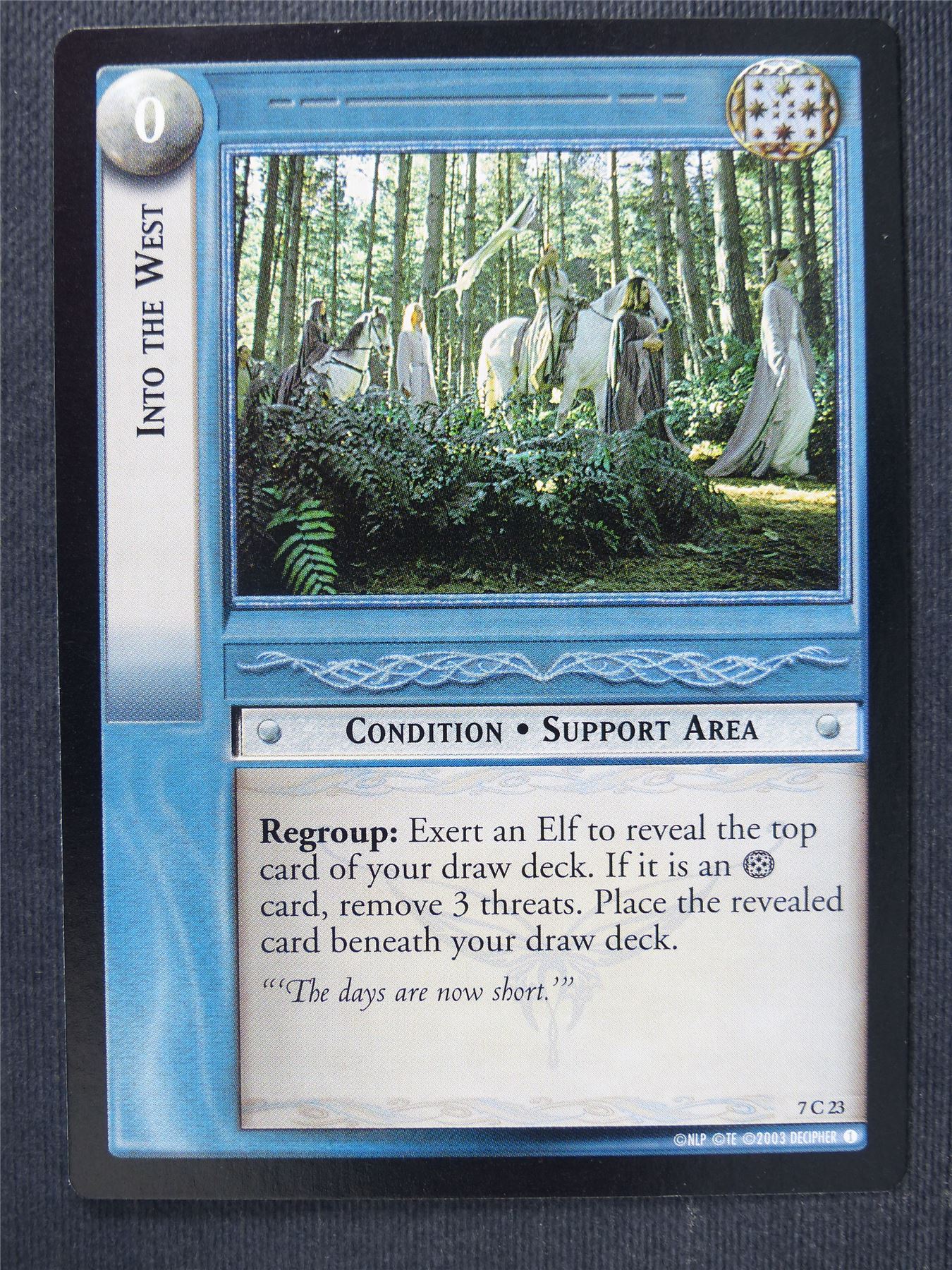 Into The West 7 C 23 - LotR Cards #3N9