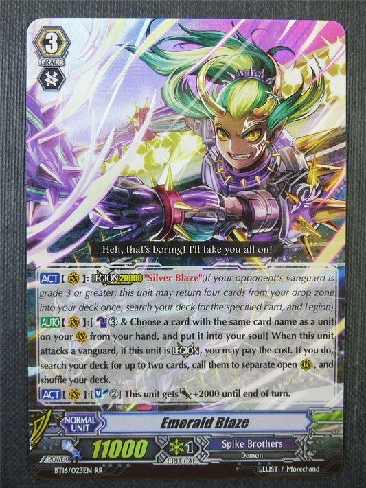 Emerald Blaze BT16 RR - Vanguard Card #6PQ