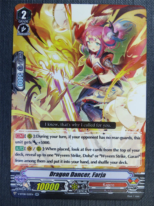 Dragon Dancer Farja V-BT08 RR - Vanguard Card #7WT