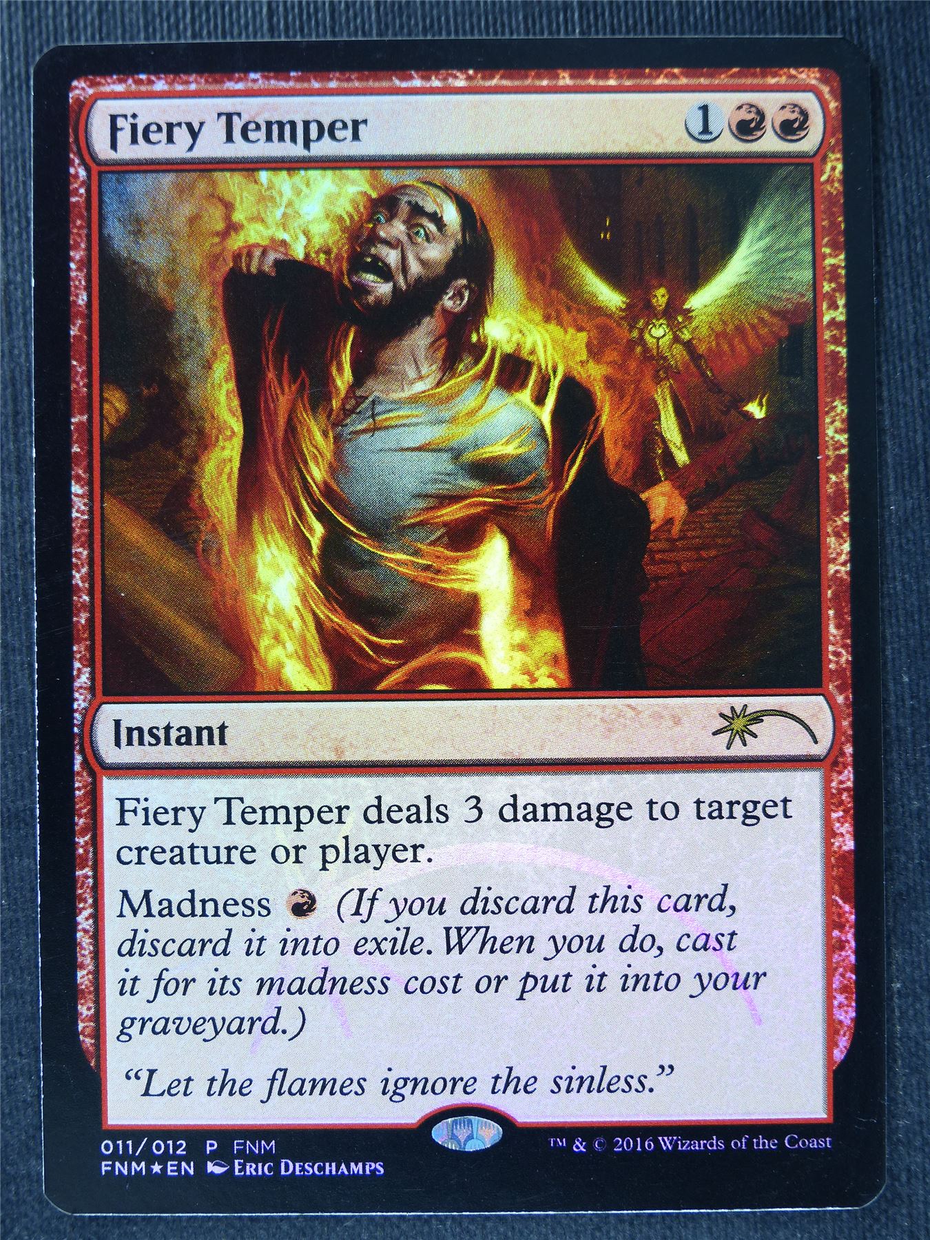 Fiery Temper Promo Foil - Mtg Magic Cards #19F