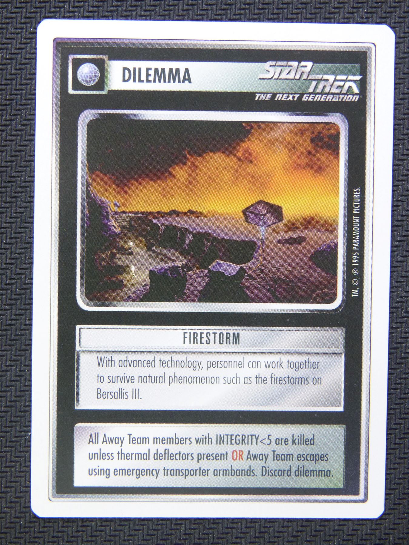 Dilemma Firestorm - Star Trek CCG Next Gen #4XM