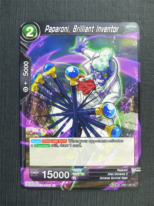 Paparoni Brilliant Inventor - DB2 Dragon Ball Super Card