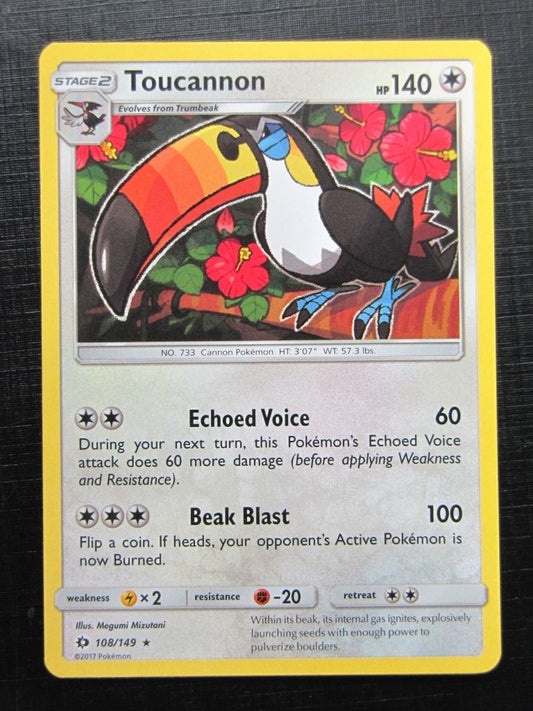 Pokemon Cards: TOUCANNON 108/149 # 24J55