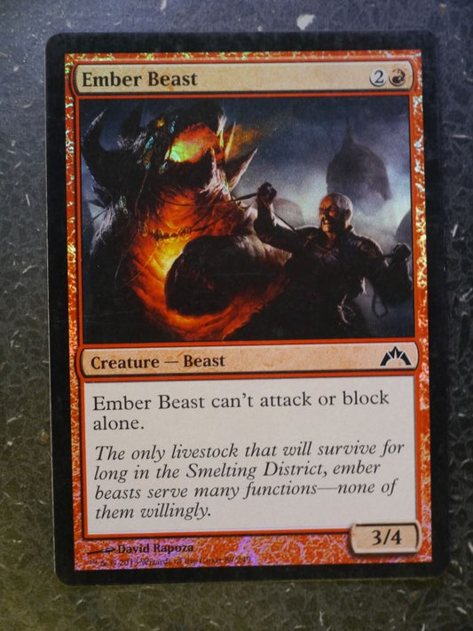 MTG Cards: EMBER BEAST FOIL # 5D48
