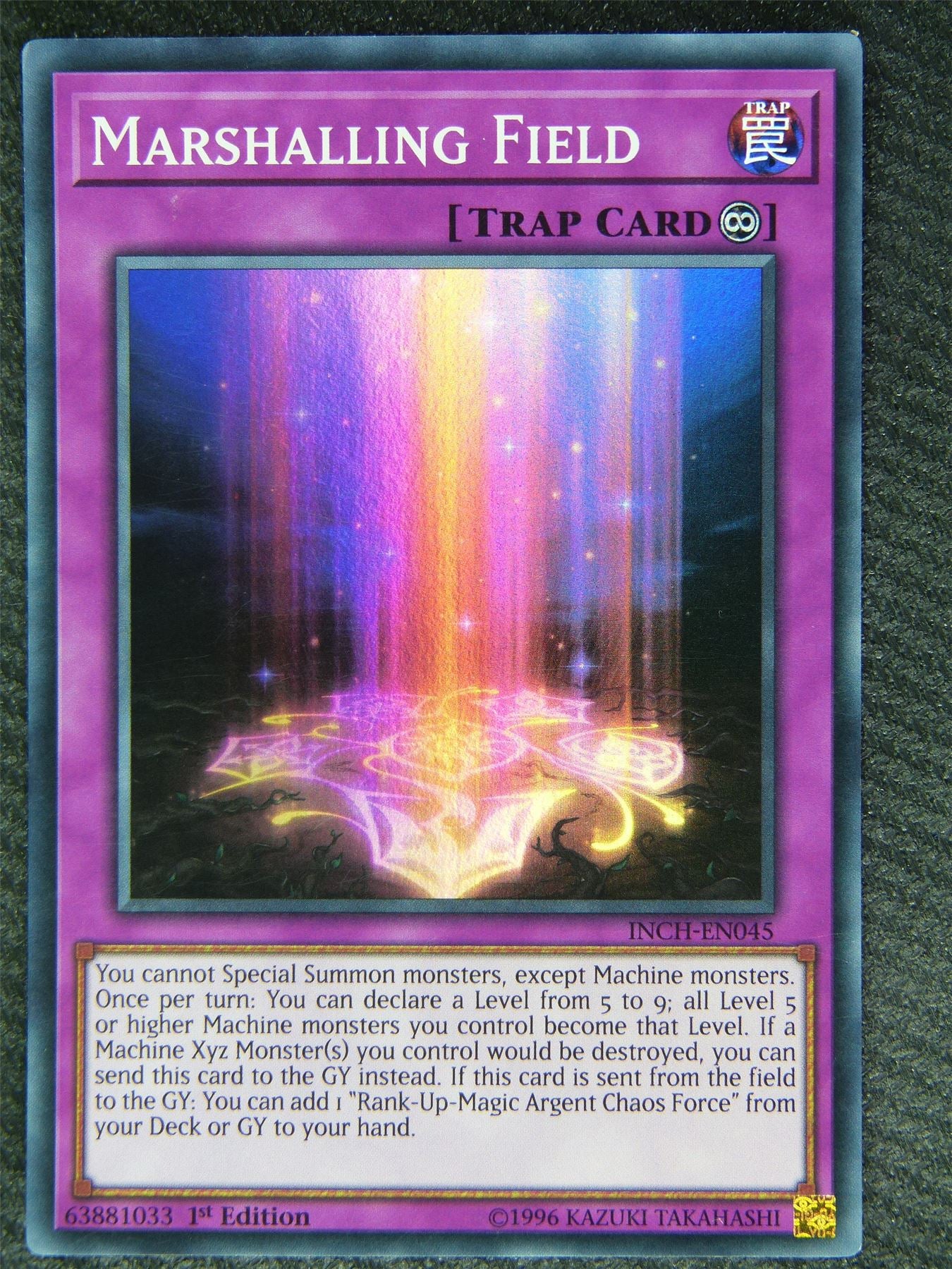 Marshalling Field INCH Super Rare - 1st ed - Yugioh Card #838