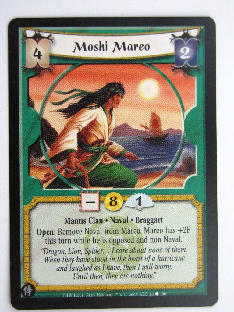 Vintage L5R Cards: MOSHI MAREO # 27G20