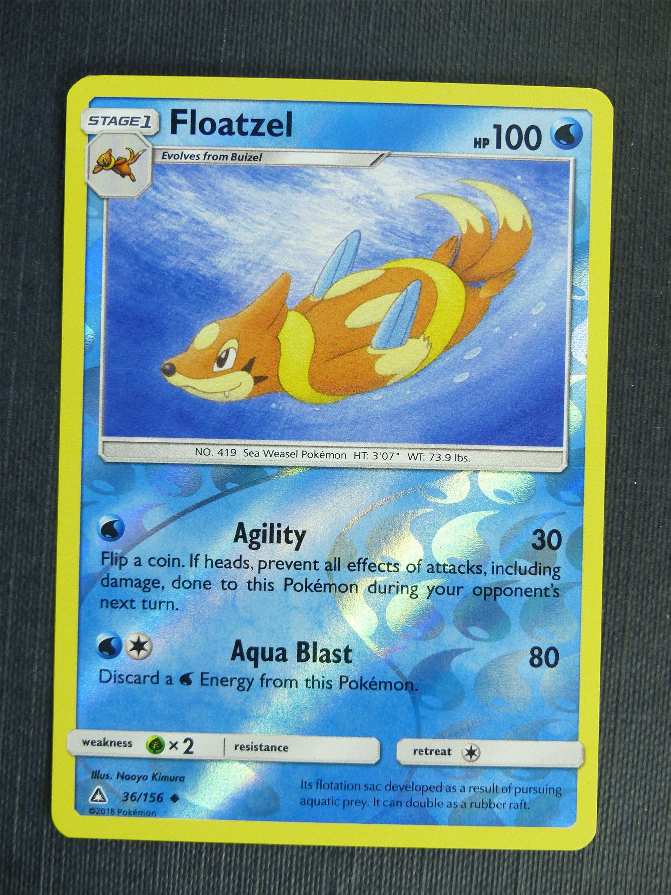 Floatzel 36/156 Reverse Holo - Pokemon Cards #2E1