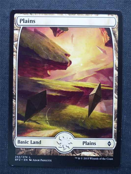 Plains 252/274 Full Art - Mtg Magic Card #BW