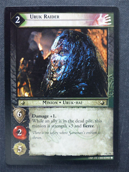 Uruk Raider 3 C 74 - LotR Cards #RZ