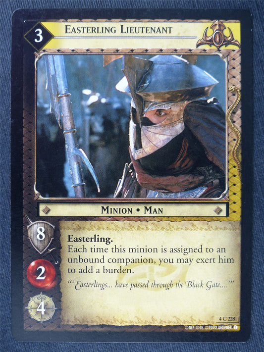 Easterling Lieutenant 4 C 228 - LotR Cards #NB