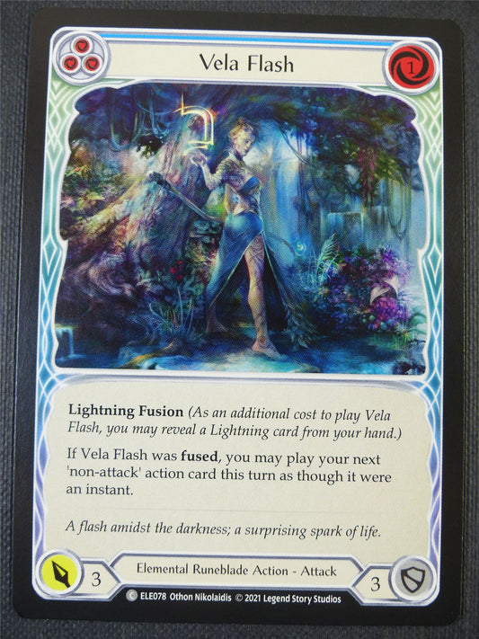 Vela Flash - Blue - Tales of Aria 1st ed - Flesh and Blood Card #64P