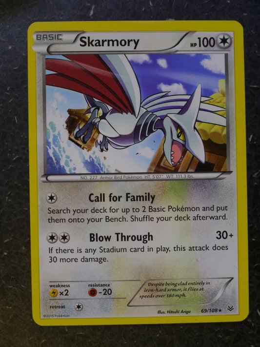 Pokemon Cards: SKARMORY 69/108 RARE # 5J39