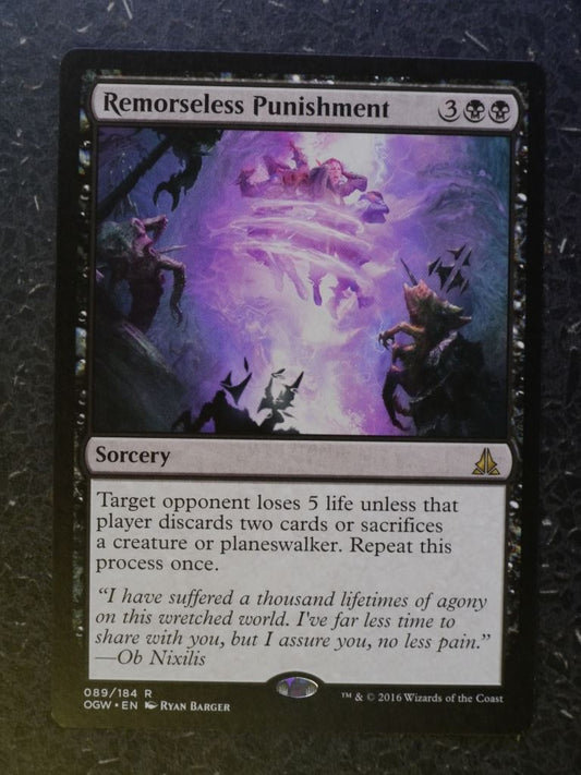 MTG Magic Cards: REMORSELESS PUNISHMENT # 7H59