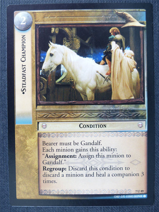 Steadfast Champion 7 U 49 - LotR Cards #314