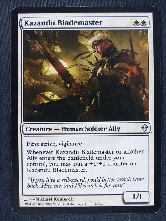 Kazandu Blademaster - Mtg Magic Cards #CX