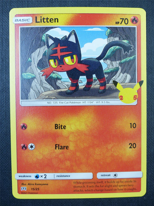 Litten 15/25 Mcdonalds Promo - Pokemon Card #6QN