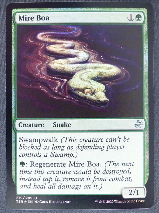 Mire Boa Foil - Remastered - Mtg Magic Cards #QK