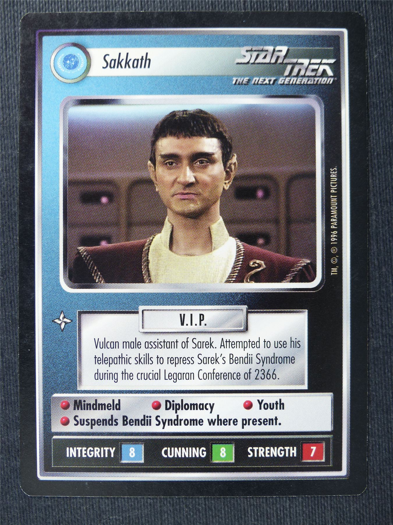 Sakkath - NG - Star Trek Cards #TQ
