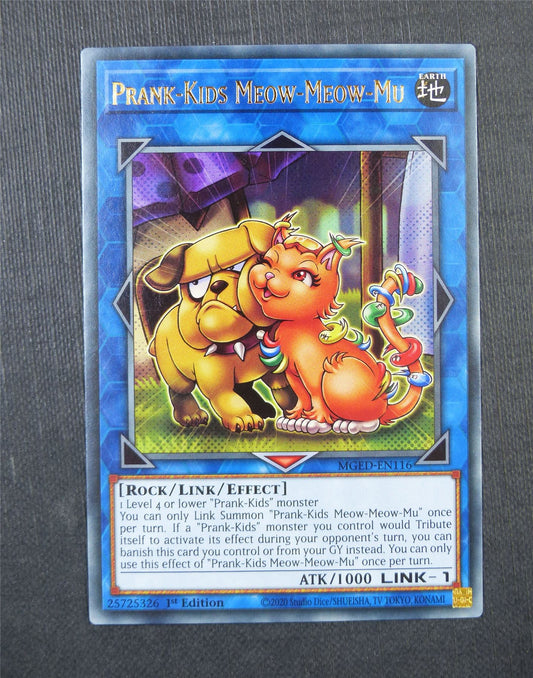 Prank Kids Meow Meow Mu MGED Rare 1st Ed - Yugioh Card #5FM