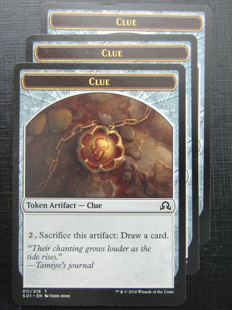 MTG Magic Token Cards: CLUE x3 # 17J85