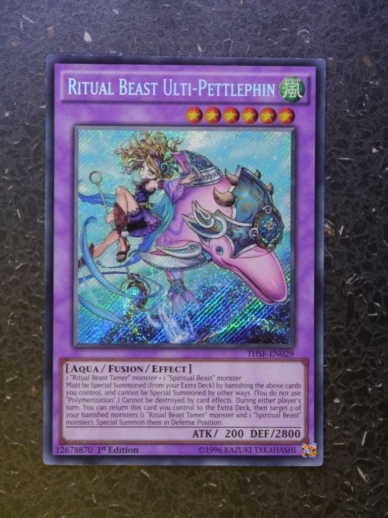 Yugioh Cards: RITUAL BEAST ULTI-PETTLEPHIN THSF SECRET  RARE # I98