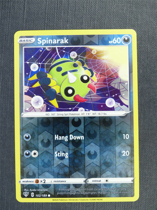 Spinarak 102/189  Reverse Holo - DAA - Pokemon Card #3C3