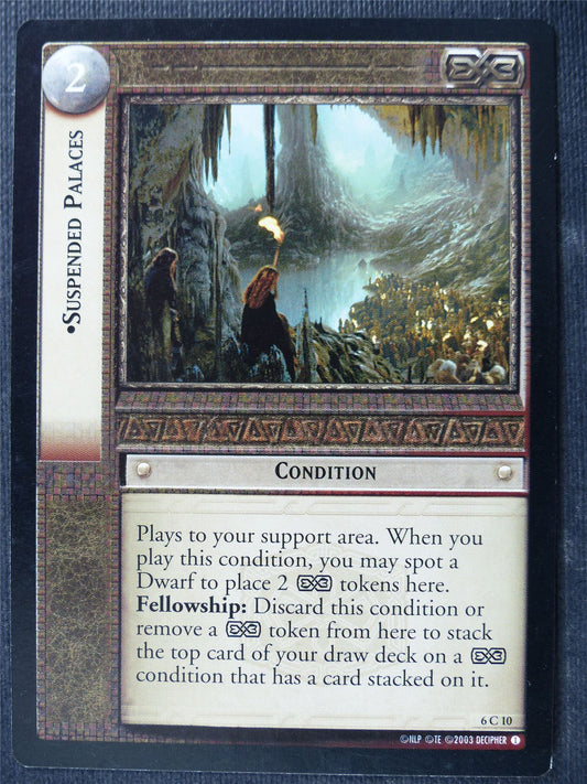 Suspended Palalces 6 C 10 - LotR Card #4A2