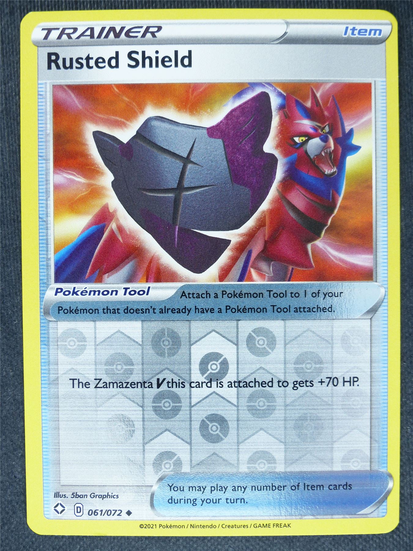 Rusted Shield 061/072 Reverse Holo Mint - Pokemon Cards #2I