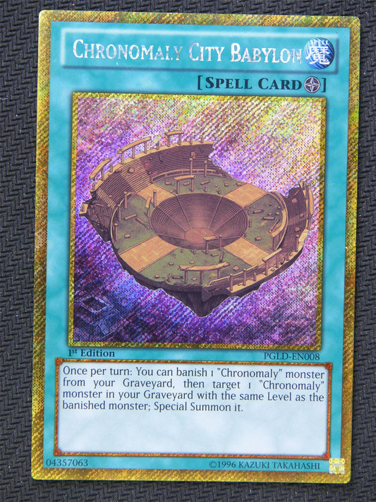 Chronomaly City Babylon PGLD Gold - Secret Rare - Yugioh Card #62I