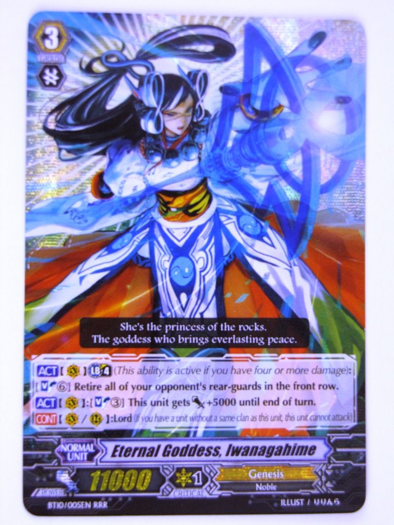 Cardfight!! Vanguard Cards: ETERNAL GODDES, IWANAGAHIME RRR: SET 10