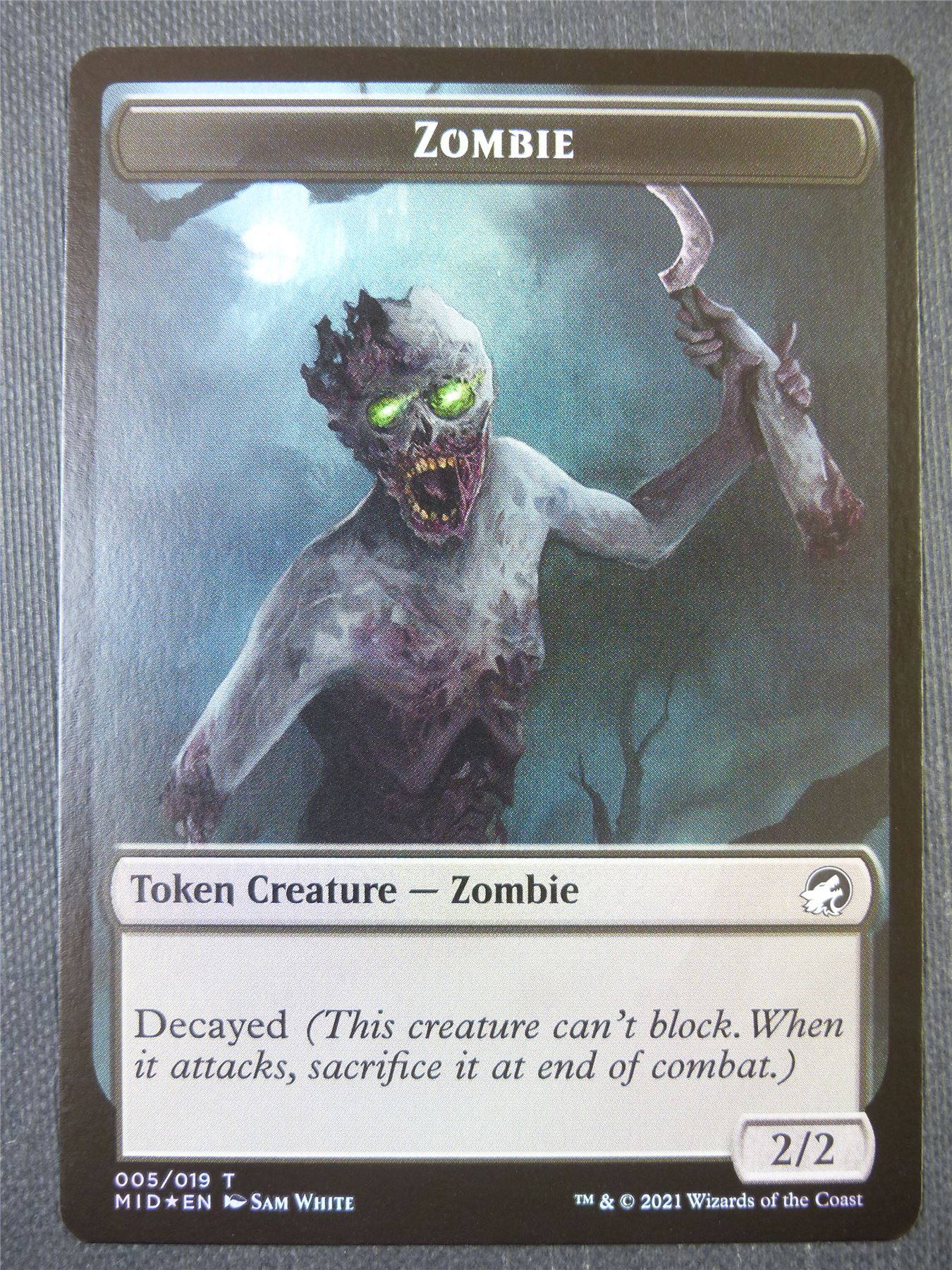 Zombie Token Foil - Mtg Card #T7