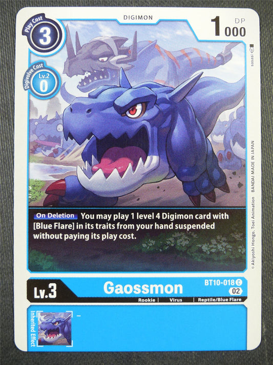 Gaossmon BT10-018 - Xros Encounter - Digimon Card #98L