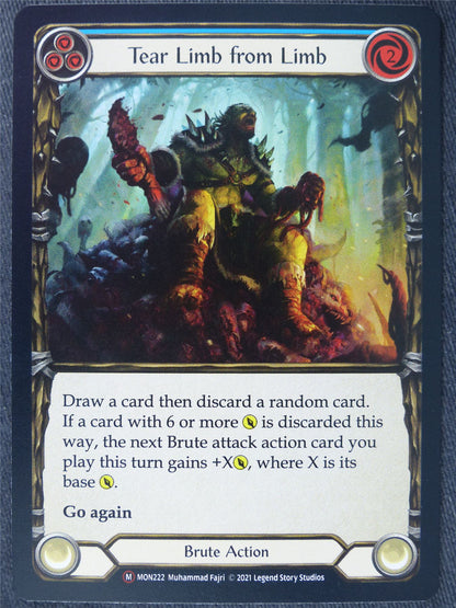 Tear Limb from Limb Blue Foil - Monarch Unlimited - Flesh and Blood Cards #IB