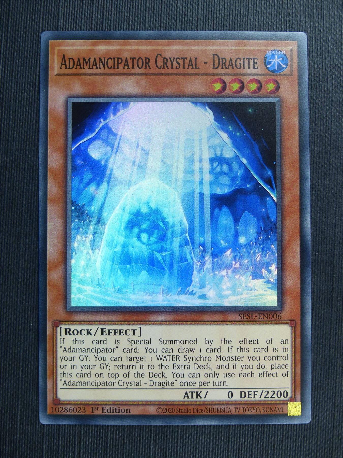 Adamancipator Crystal - Dragite - SESL Yugioh Card