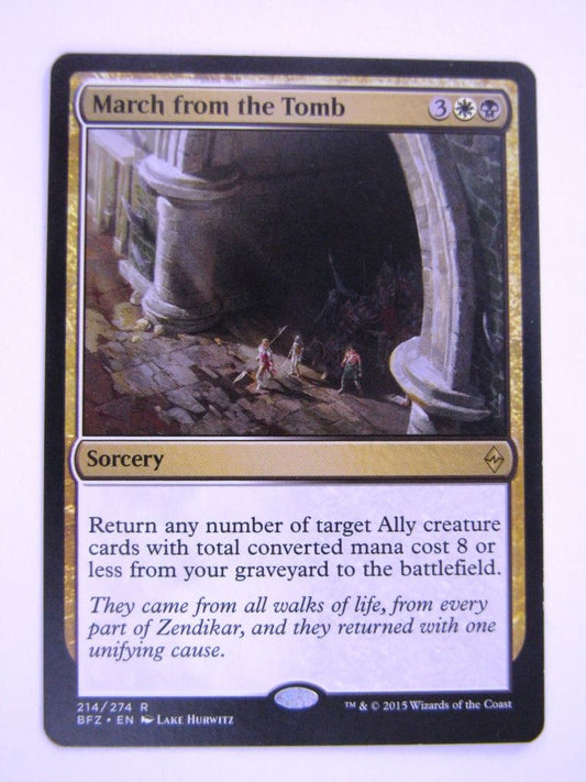 MTG Magic Played Cards: MARCH FROM THE TOMB # 6J16