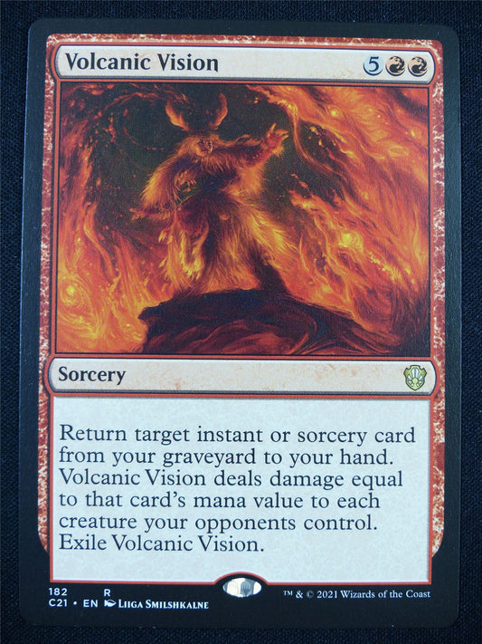Volcanic Vision - Mtg Card #1ZB
