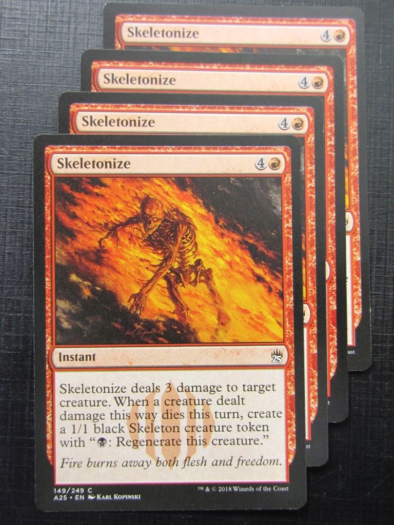 Skeletonize x4 - Masters 25 - Mtg Card # 10B35