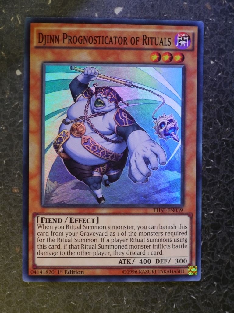 Yugioh Cards: DJINN PROGNOSTICATOR OF RITUALS THSF SUPER RARE # 3B4