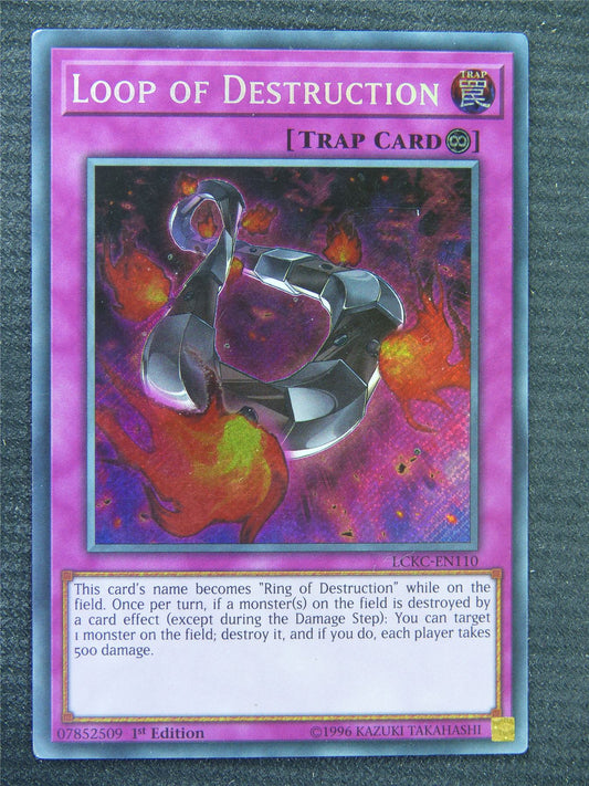 Loop Of Destruction LCKC Secret Rare - 1st ed - Yugioh Card #8PE